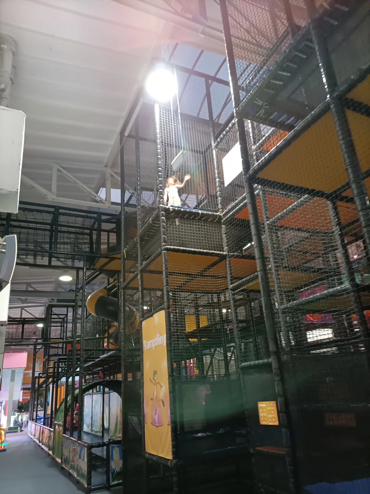 Multi-level indoor play structure at Loopy's World Gdańsk